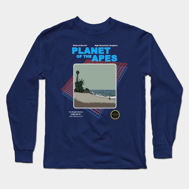 Planet of the Apes - Lost Video Game Series Long Sleeve T-Shirt by mattographer